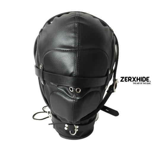 Hand-Stitched Padded Leather Hood | Genuine Artisan Leatherwork ZerxHide