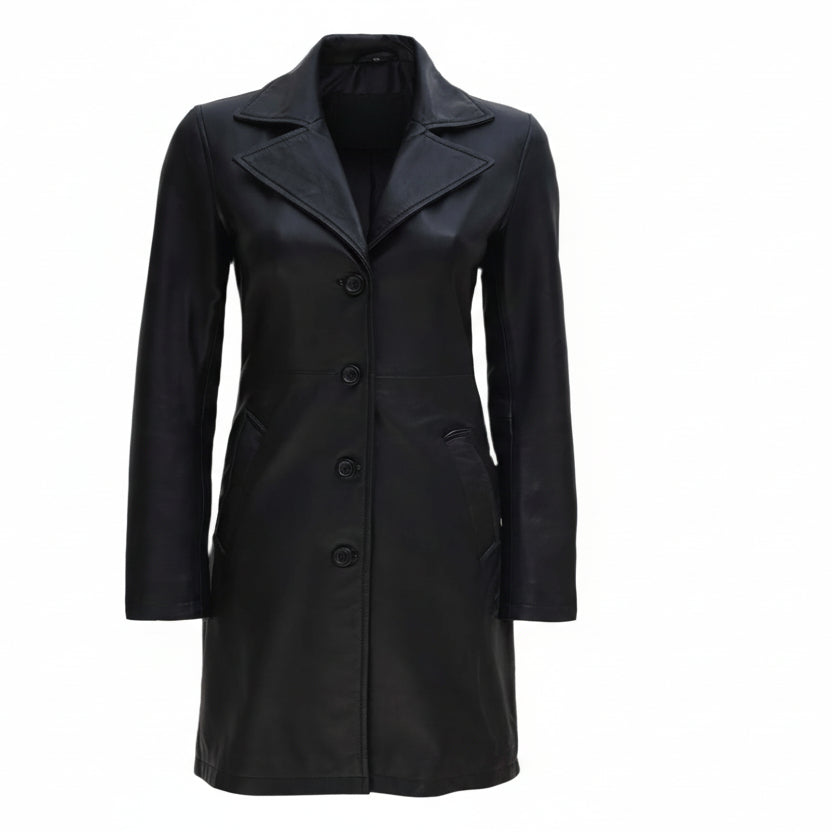 Black coat on a white background